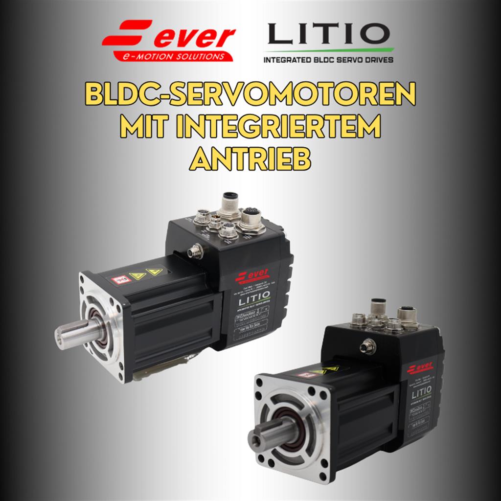 Litio Integrierte BLDC-Servomotoren | Ever Motion Solutions